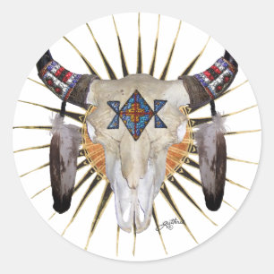 Buffalo Star Classic Round Sticker