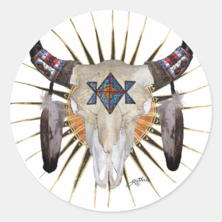 Buffalo Star Classic Round Sticker