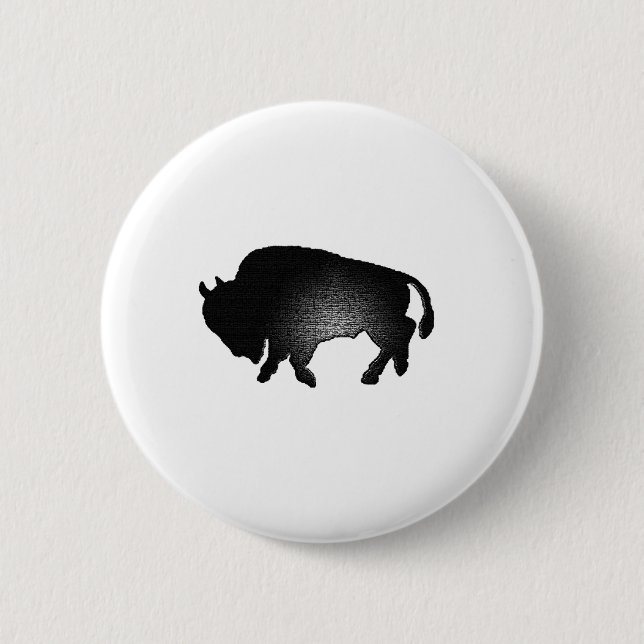 buffalo state 6 cm round badge (Front)