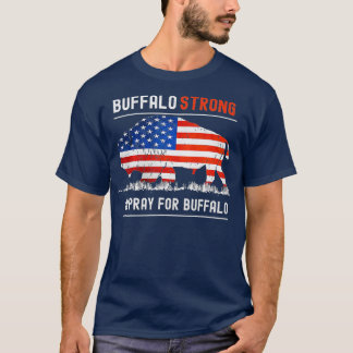 Buffalo Strong Pray For Buffalo American flag (2) T-Shirt