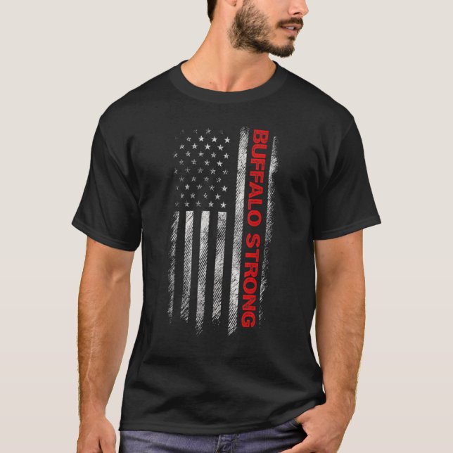 Buffalo Strong Pray For Buffalo T-Shirt (Front)