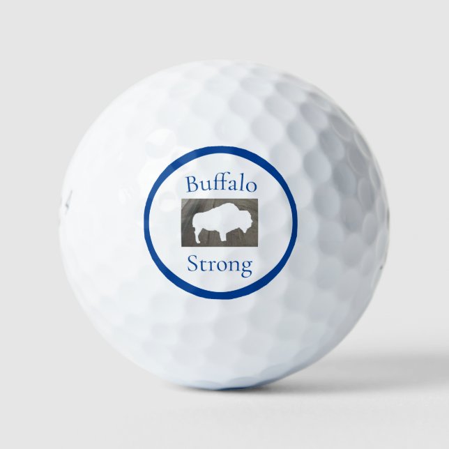 Buffalo Strrong Golf Balls (Front)