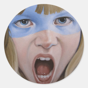 Buffalo Sunrise Classic Round Sticker