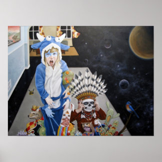 Buffalo Sunrise Poster