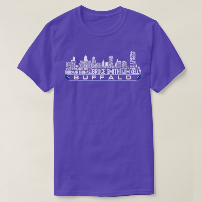 Buffalo  Team All Time Legends Buffalo Skyline T-Shirt (Design Front)