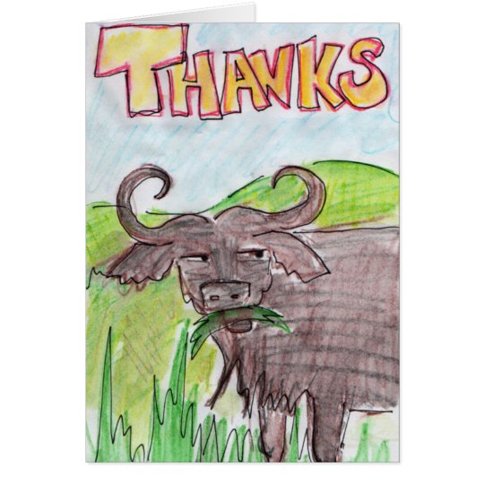 Buffalo Thankyou Card
