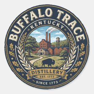 Buffalo Trace Distillery Kentucky Classic Round Sticker