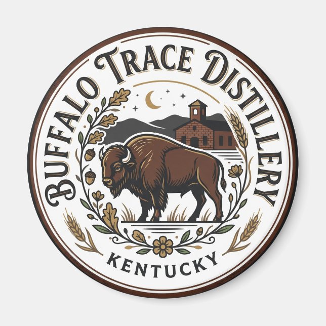 Buffalo Trace Distillery Kentucky Magnet (Front)