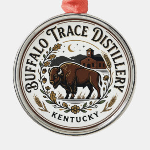 Buffalo Trace Distillery Kentucky Metal Tree Decoration