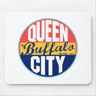 Buffalo Vintage Label Mouse Mat