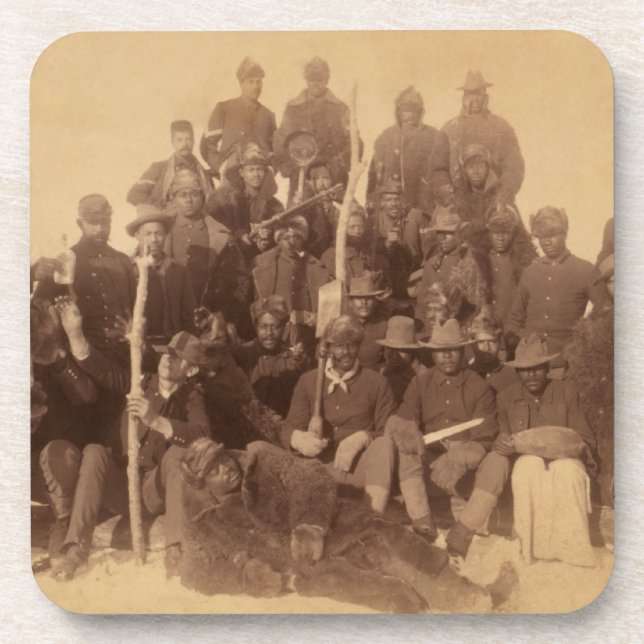 Buffalo Warriors: American Black Fighting Cavalry Coaster (Front)