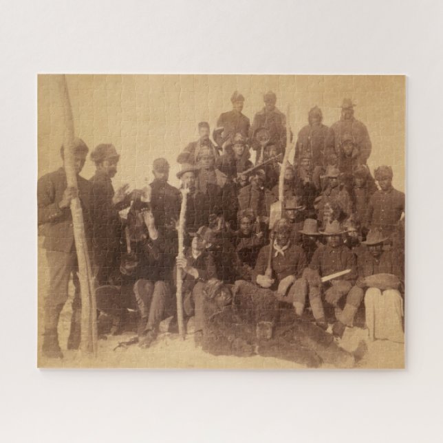 Buffalo Warriors: American Black Fighting Cavalry Jigsaw Puzzle (Horizontal)