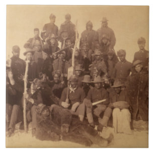 Buffalo Warriors: American Black Fighting Cavalry Tile