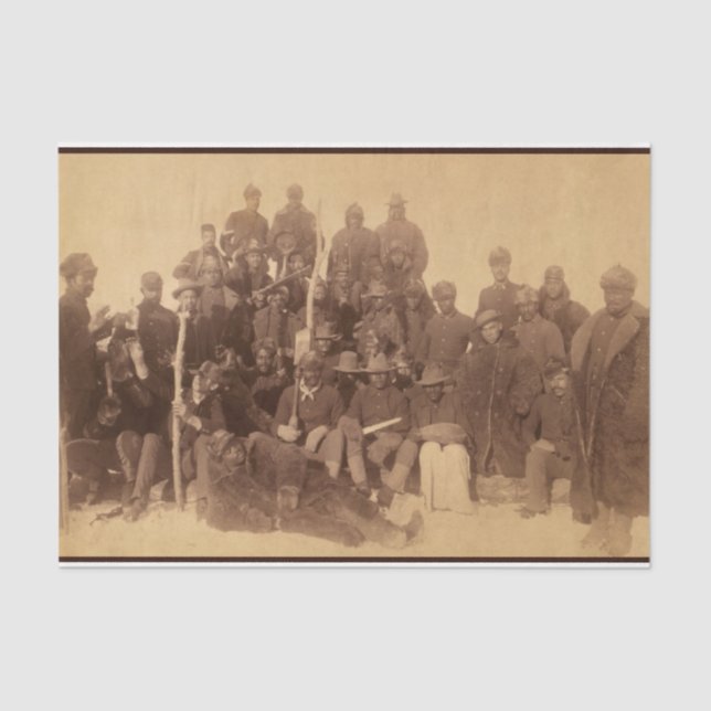 Buffalo Warriors: American Black Fighting Cavalry Tissue Paper (Front)