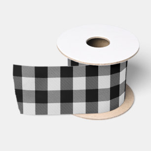 Buffalo White Satin Ribbon