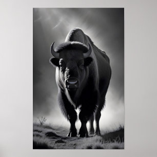 Buffalo Wildlife Majestic Nature Life Wallpaper Poster