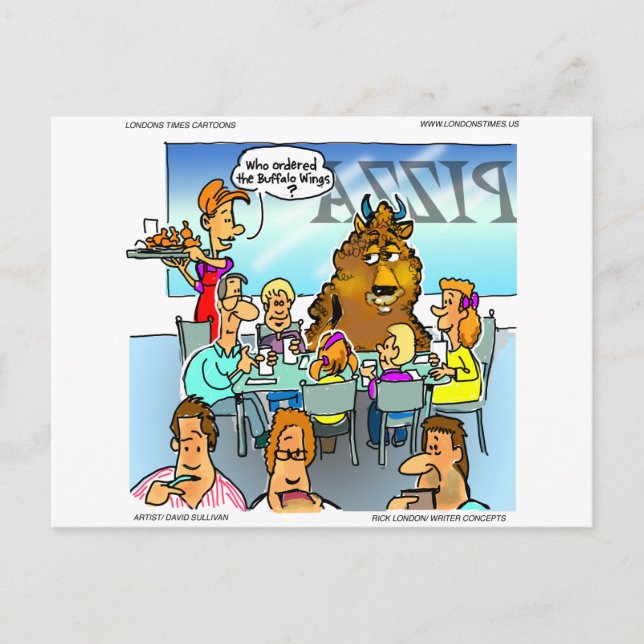 Buffalo Wings Funny Cards Tees & Gifts (Front)