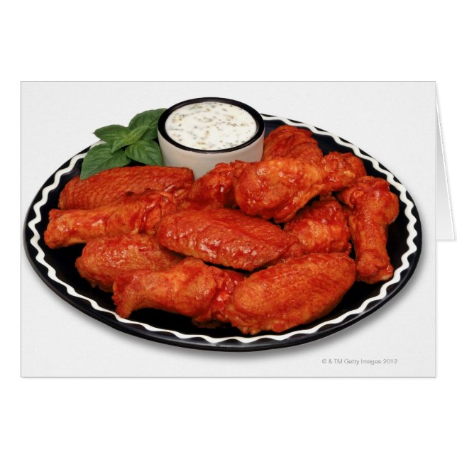 Buffalo wings with blue cheese (Front Horizontal)