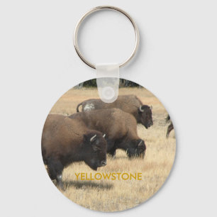 Buffalo Yellowstone Keychain