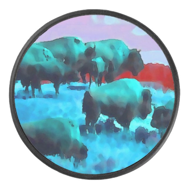Buffaloes Hockey Puck (Front)