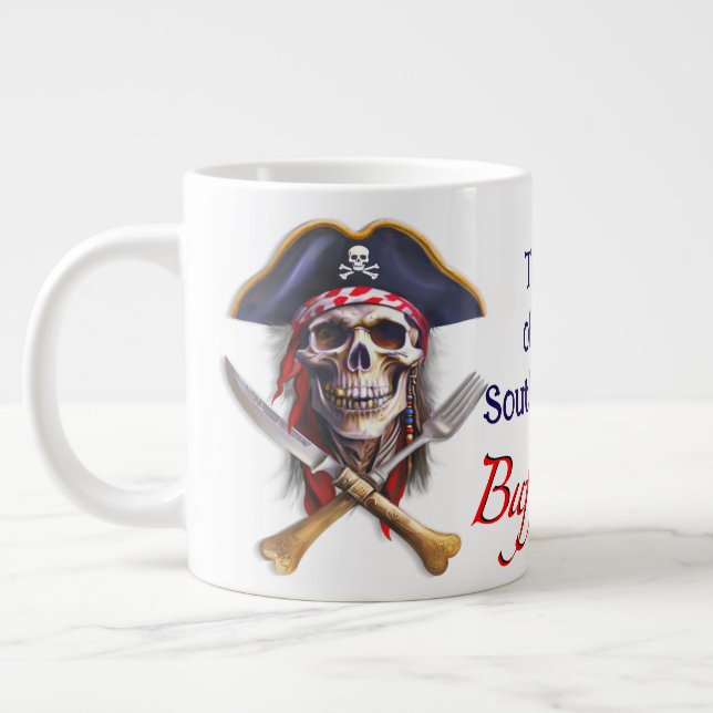 Buffaneers Pirate Tales of the South Pacific Large Coffee Mug (Left)
