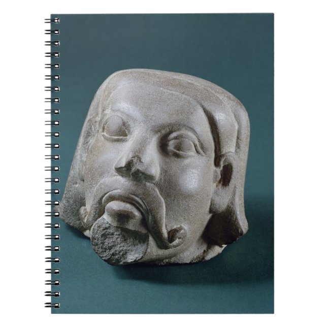Buffed sandstone head of a foreigner, Sarnath, 3rd Notebook (Front)