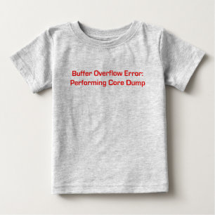 Buffer Overflow Red Baby T-Shirt