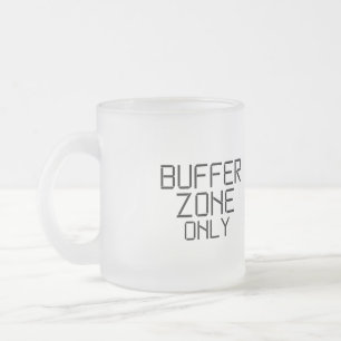 Buffer Zone Only Minimalist Frosted Glass Coffee Mug