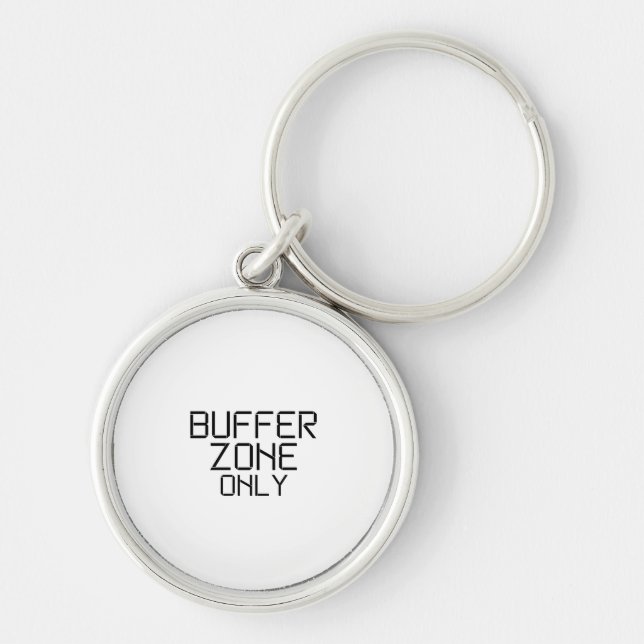 Buffer Zone Only Minimalist Technical Keychain (Front)