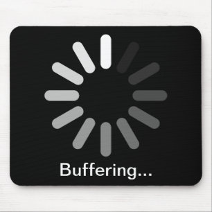 Buffering Mouspad (Custom Text) Mouse Mat