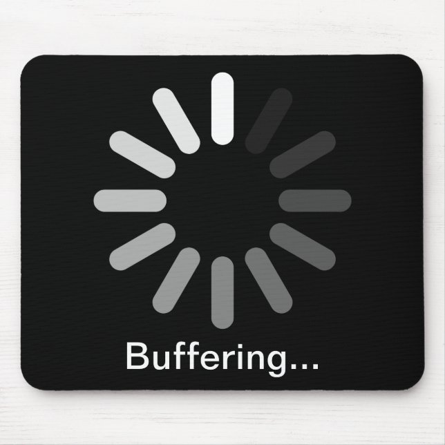 Buffering Mouspad (Custom Text) Mouse Mat (Front)