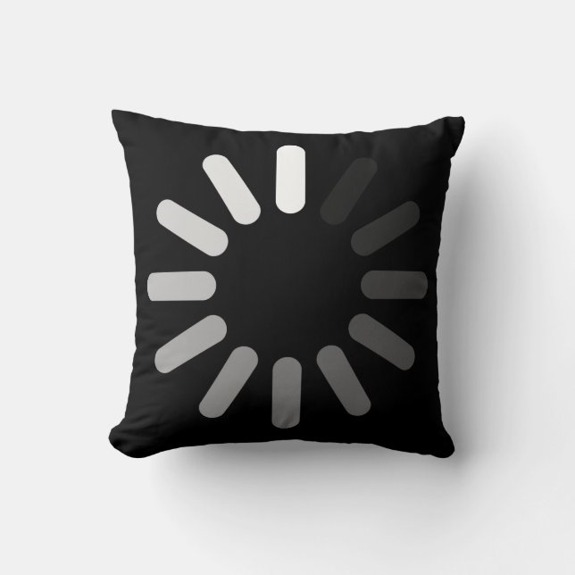 Buffering Pillow (Custom Text) (Front)