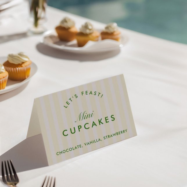 Buffet Card Vintage Yellow & Green Bachelorette  (Buffet Card Vintage Yellow & Green Bachelorette)