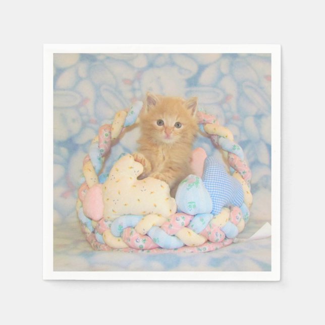 Buffington's Easter Basket - Cat / Kitten  Napkin (Front)