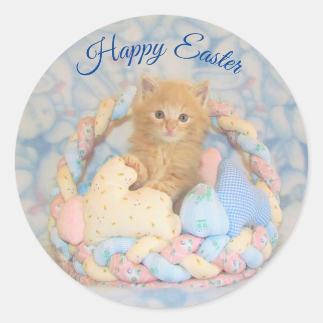 Buffington's Easter Basket - Cat / Kitten Stickers (Front)