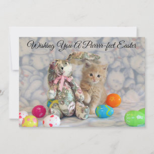 Buffington's Easter Bunny  - Cat - Flat Card