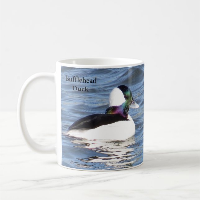 Bufflehead Coffee Mug II by BirdingCollectibles (Left)
