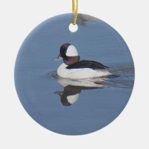 Bufflehead Duck Drake Ceramic Tree Decoration