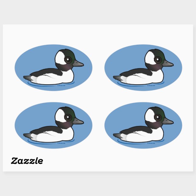 Bufflehead Oval Sticker (Sheet)