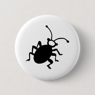 Bug 6 Cm Round Badge