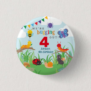 Bug Birthday Cute  3 Cm Round Badge
