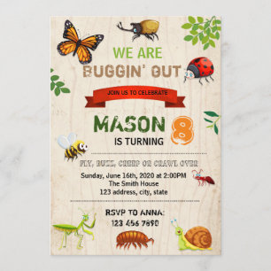 Bug Birthday Invitation