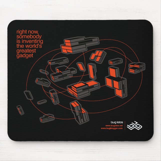 BUG Cloud Mousepad - black (Front)