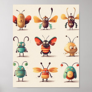 bug, creature, insect, weird bugs poster