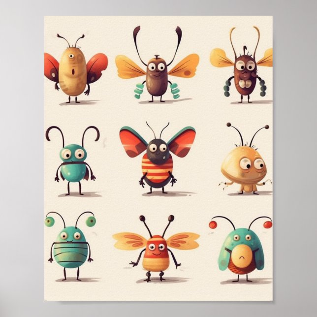 bug, creature, insect, weird bugs poster (Front)