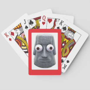 Bug-Eyed Moai'd Novelty Playing Cards