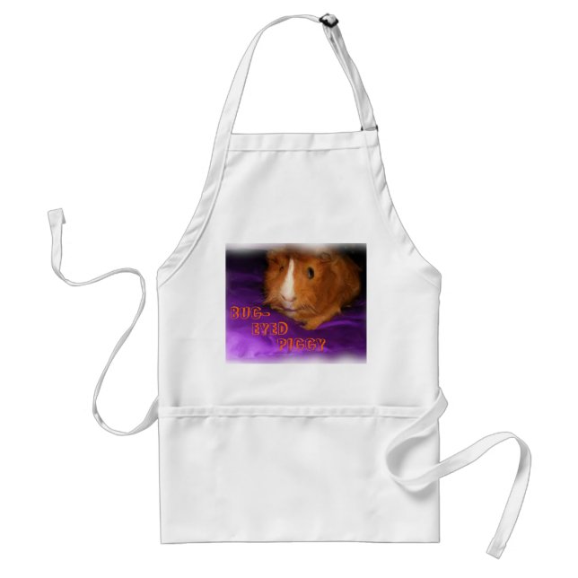 BUG-EYED PIGGY Guinea Pig Apron (Front)