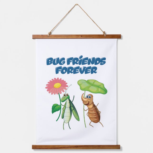Bug Friends Forever Hanging Tapestry (Front)