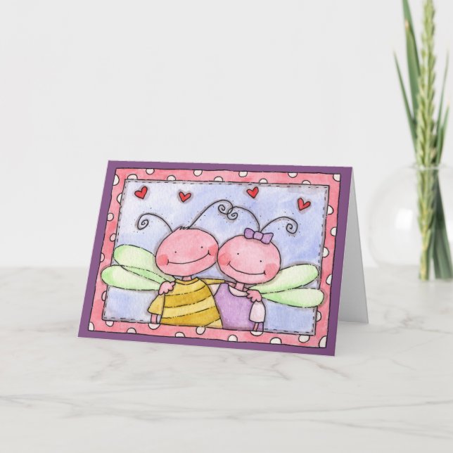 Bug Hug - Greeting Card (Front)