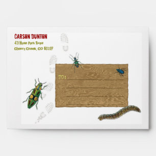 Bug Hunt Party Personalised Envelope